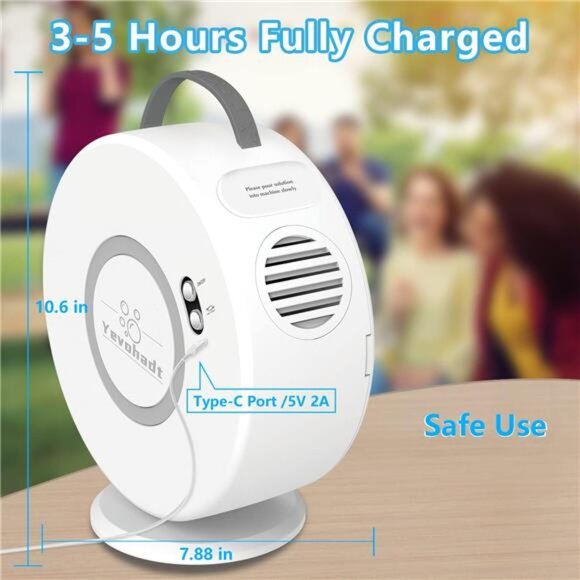 Bubble Machine for Kids Toddlers,Automatic Bubble Blower Rechargeable, 90° 360° - Picture 4 of 7